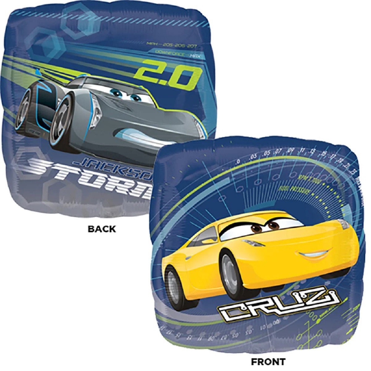Cars 3 Balloons: Cruz Ramirez & Lightning McQueen Party Decor (5pc)