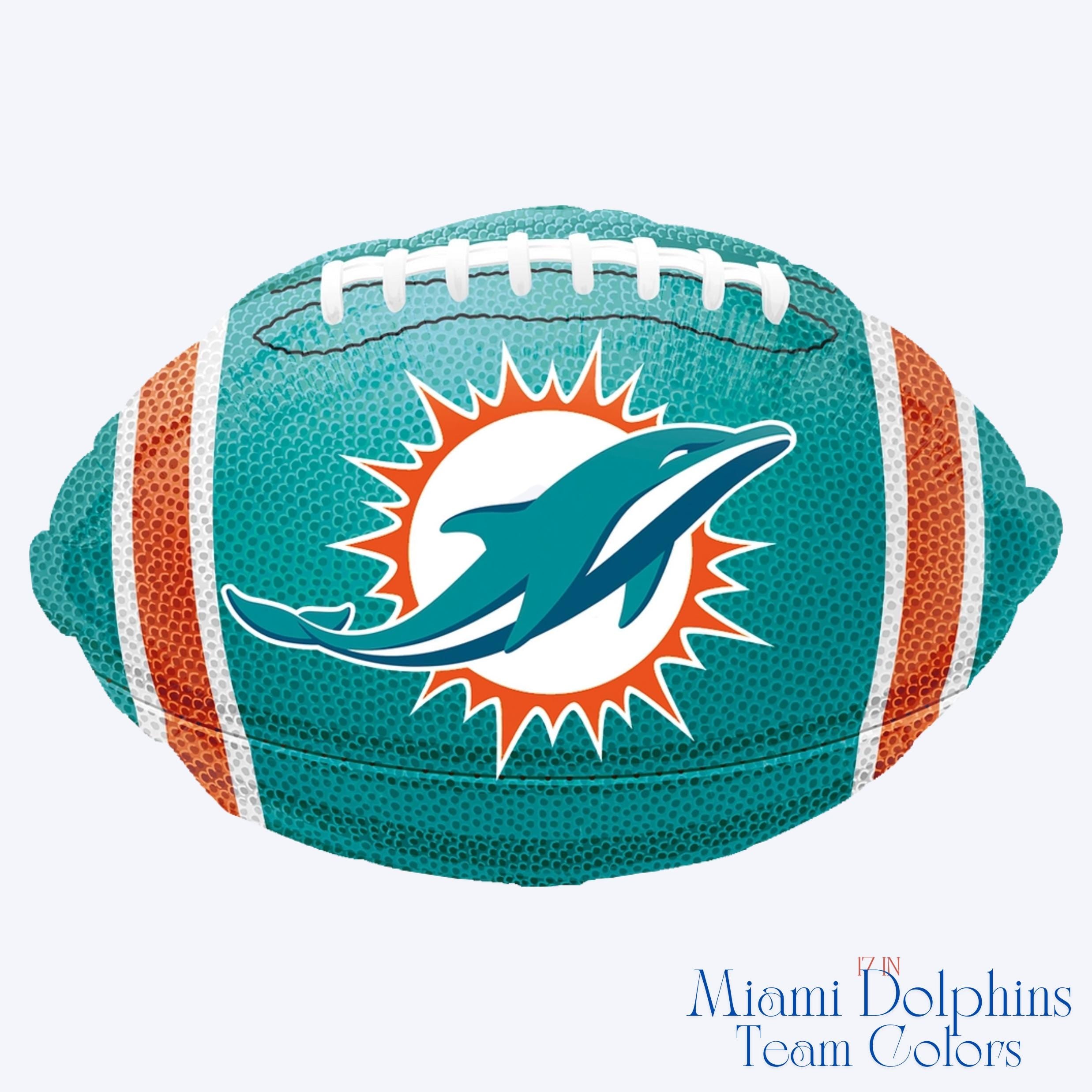 Miami Dolphins Balloon Bouquet: NFL Game Day Party Decor