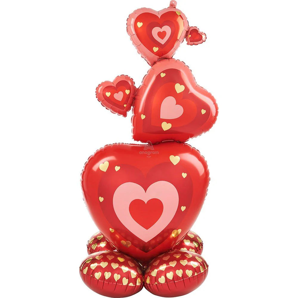 55 inch STACKING HEARTS AIRLOONZ