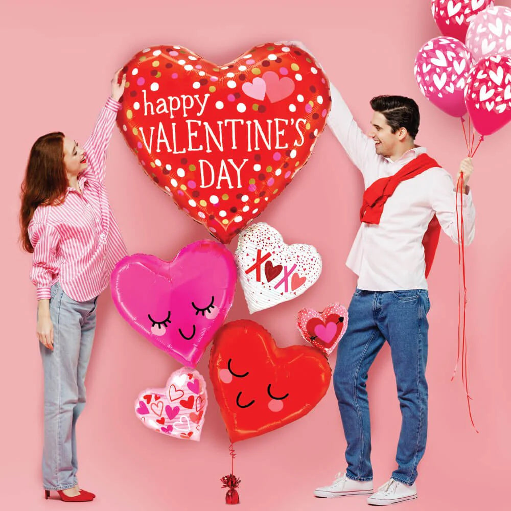 58 inch SPECIAL DELIVERY VALENTINE HAPPY HEARTS