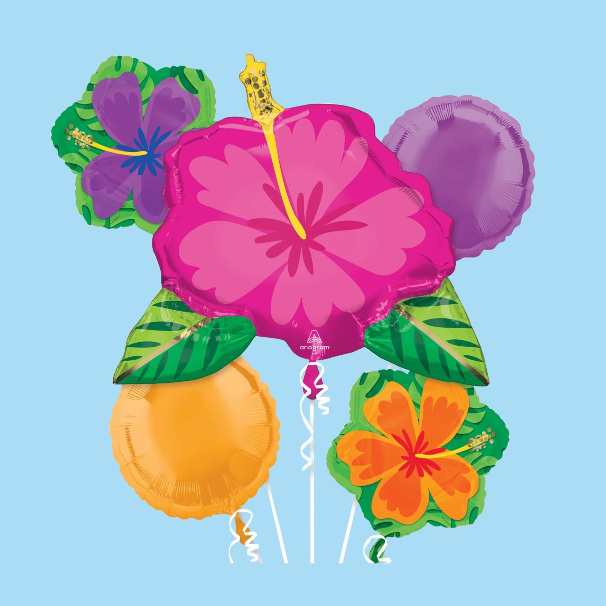Tropical Flower Balloons: Bachelorette Party Decorations
