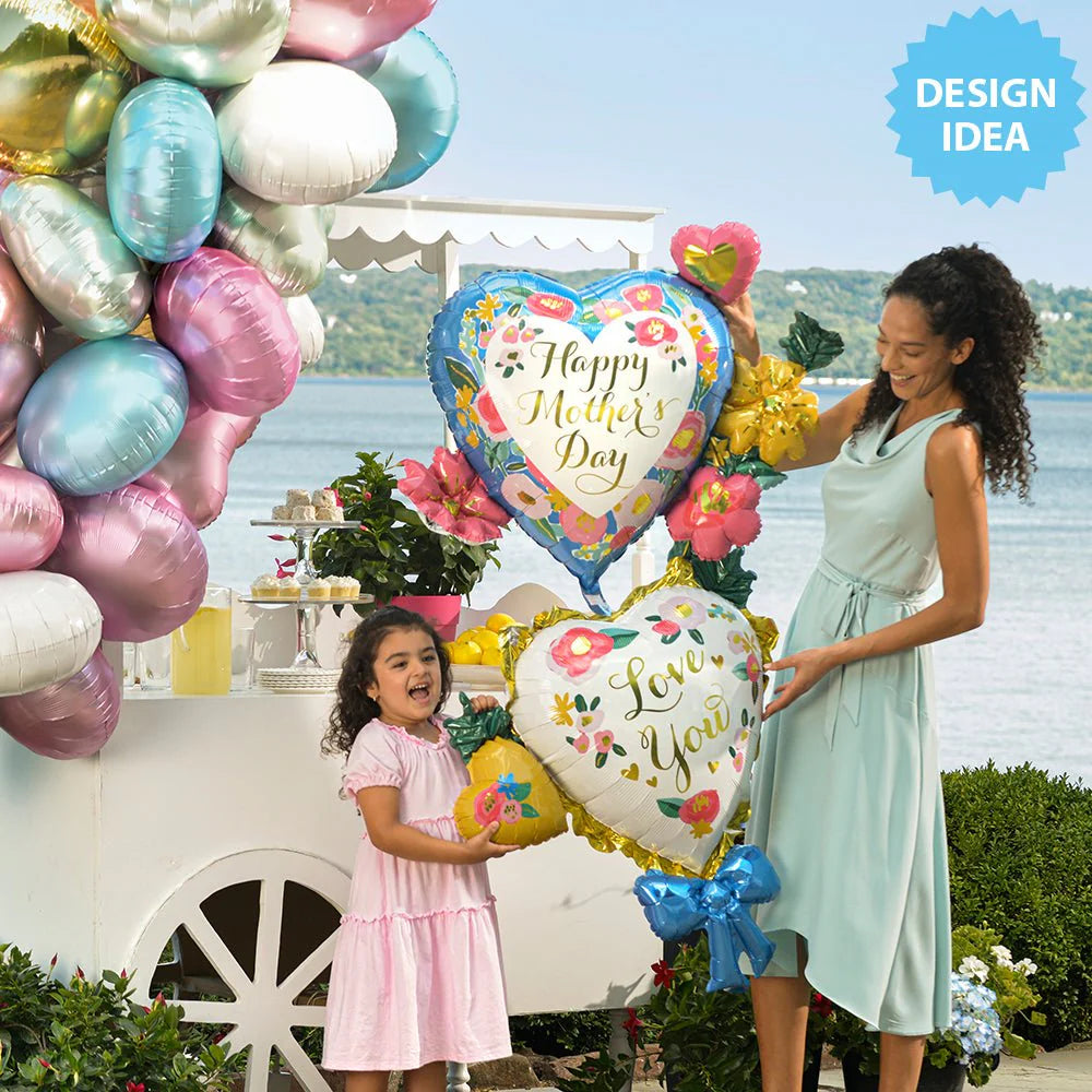 59 inch HAPPY MOTHER'S DAY PAINTED FLORAL PRINTS