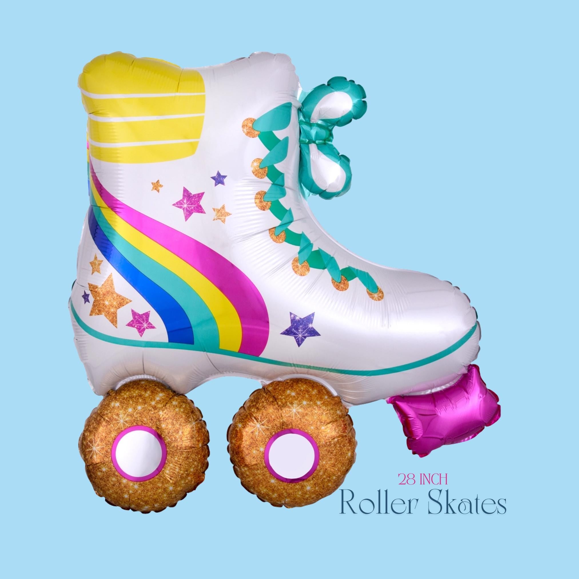 80s 90s Party Balloons: Neon Sunglasses, Roller Skates, Boom Box
