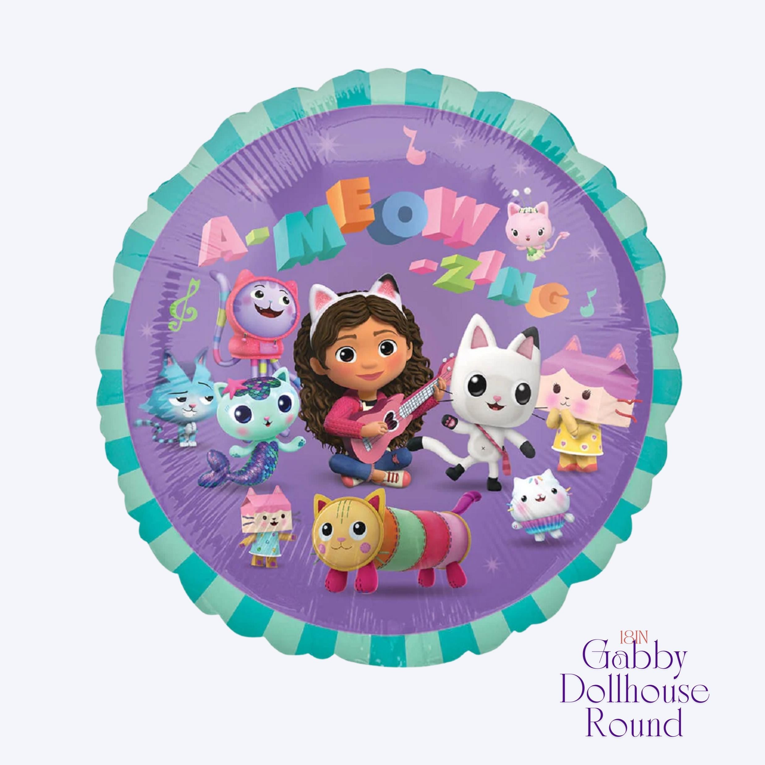 Gabby's Dollhouse Balloon - Anagram Licensed | Gabby Dollhouse decorations | Gabby Dollhouse Backdrop | Gabby's Dollhouse party | Pawtastic