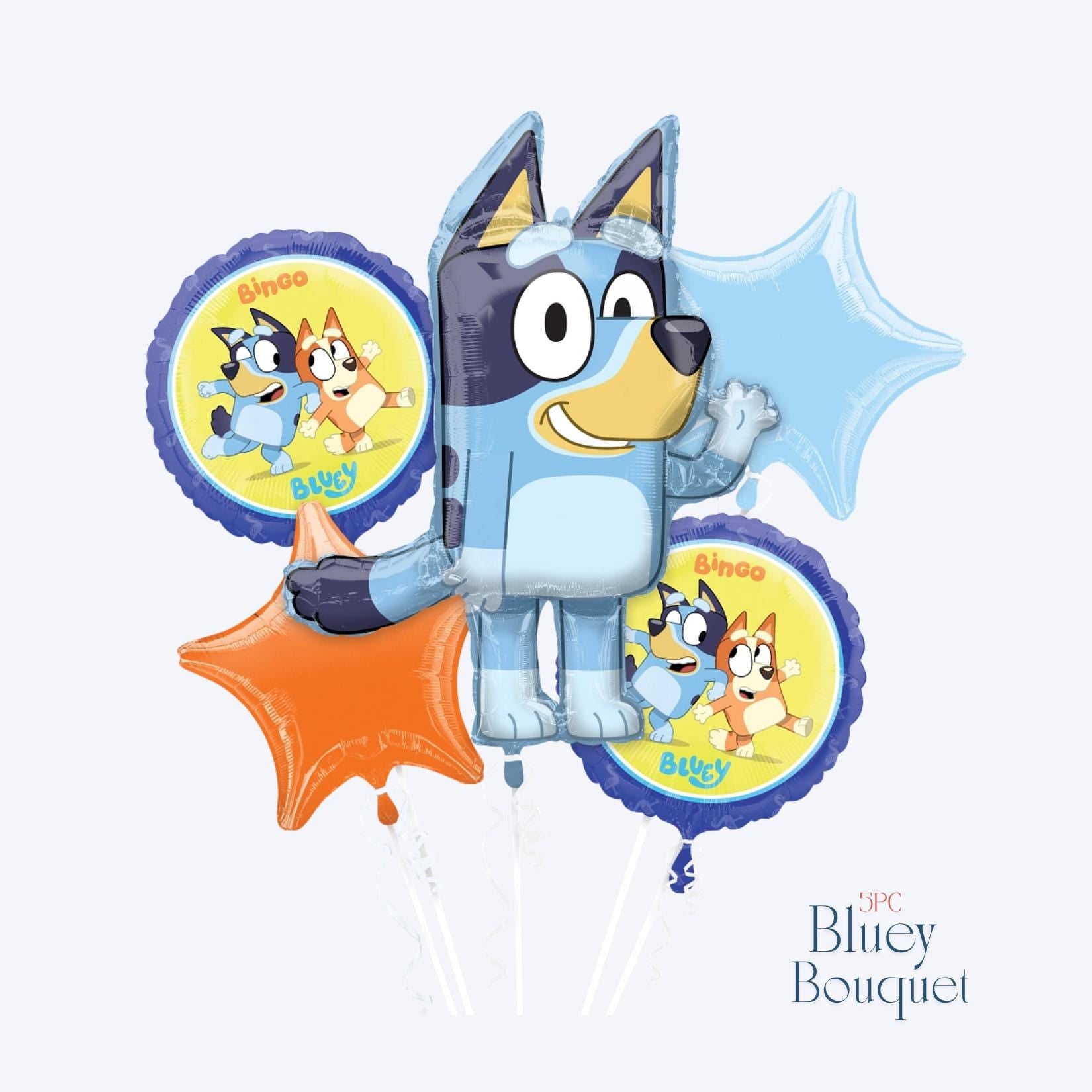 BLUEY BALLOON BOUQUET - 5PC