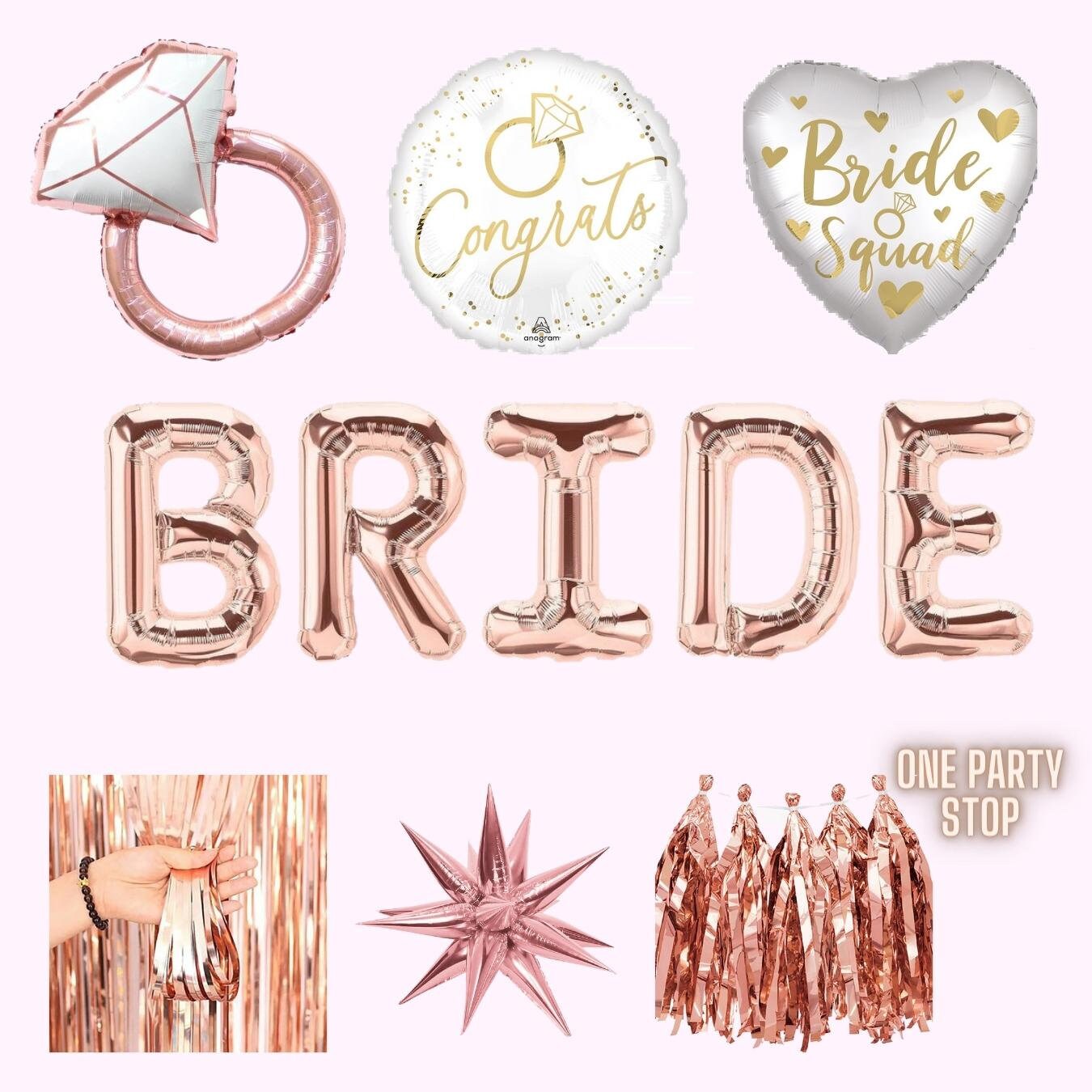 Diamond Ring Foil Balloon: Bachelorette Party Decor