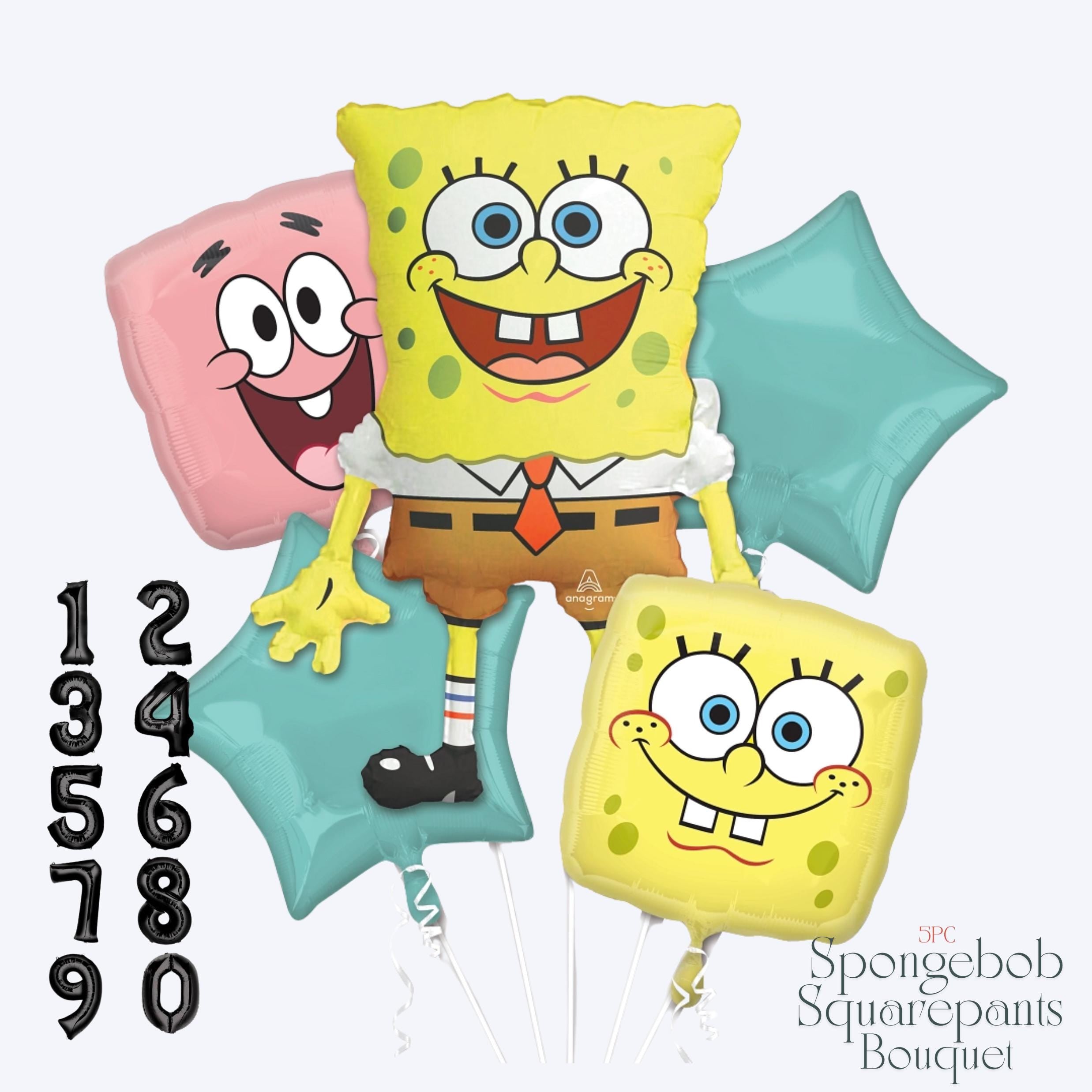 SpongeBob SquarePants Balloon Bouquet: Under the Sea Birthday Party Decor