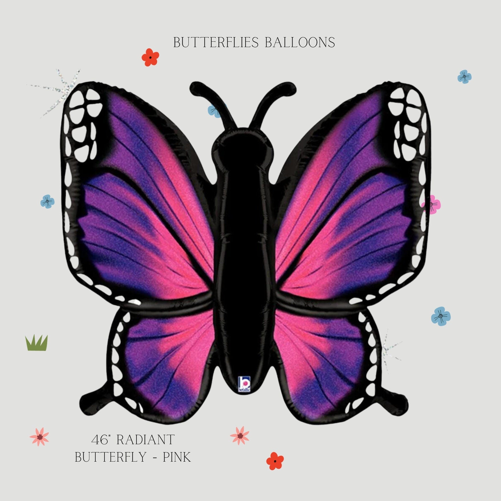 Caterpillar Foil Balloon: 39" Animal Party Decoration