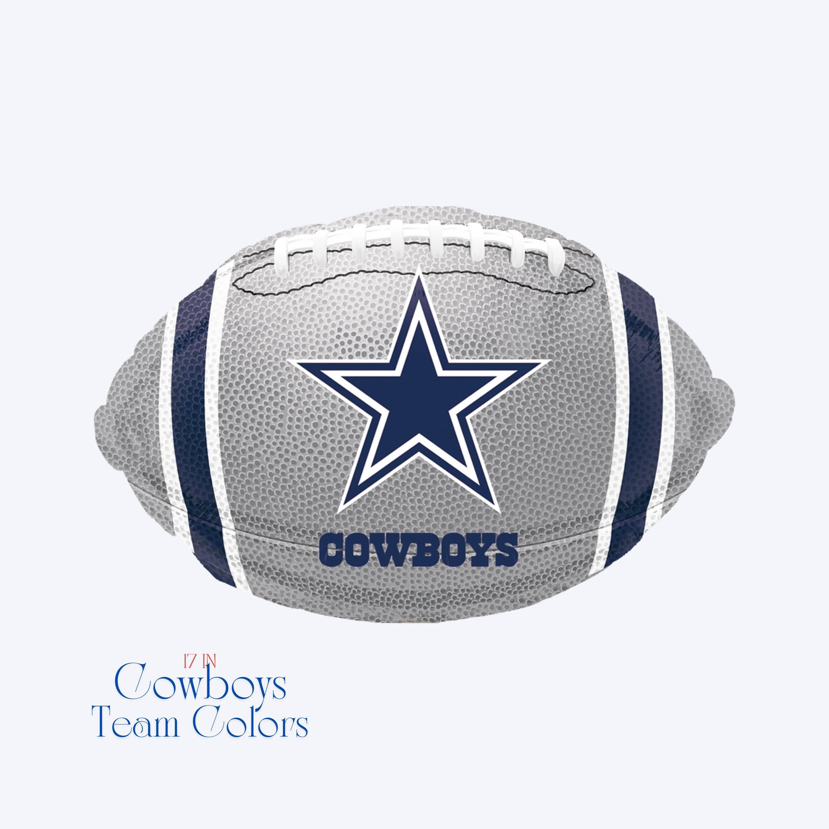 Dallas Cowboys Balloons - Anagram Licensed | Cowboys Balloon Bouquet | American Football Cowboys Helmet | Sports Balloons