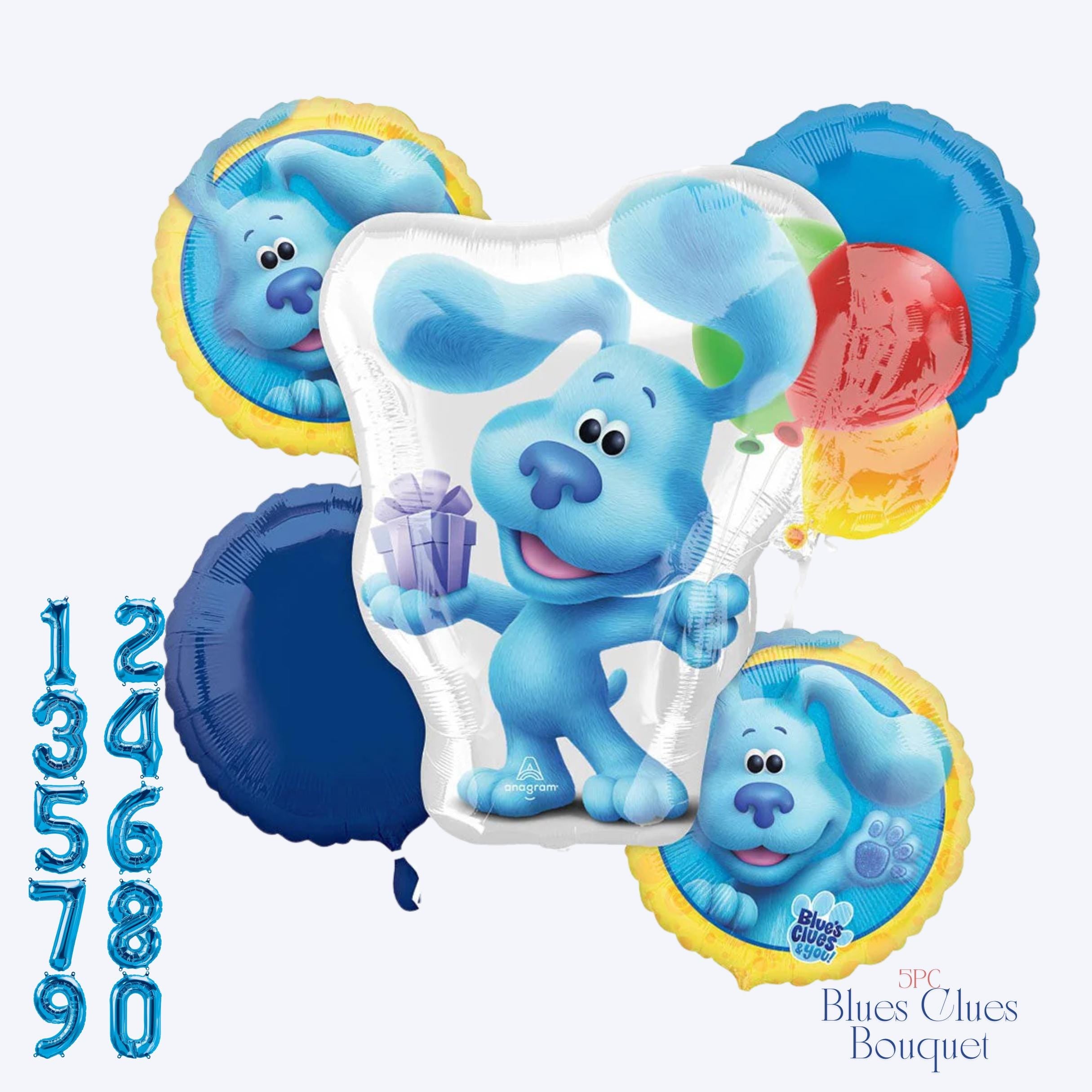 Blues Clues Balloon - Anagram Licensed | Blues Clues party | Blues Clues decorations | Blues Clues party balloons | Magenta