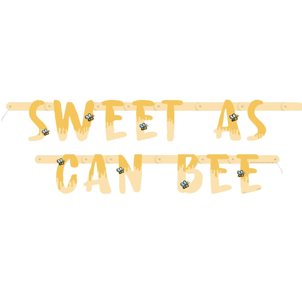 6.5 foot WINNIE THE POOH HAPPY BIRTHDAY JOINTED BANNER