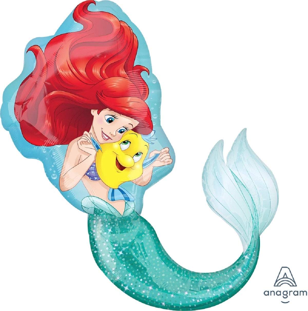 Ariel Little Mermaid Balloon Bouquet: Licensed Foil Balloons, Under The Sea Birthday Party