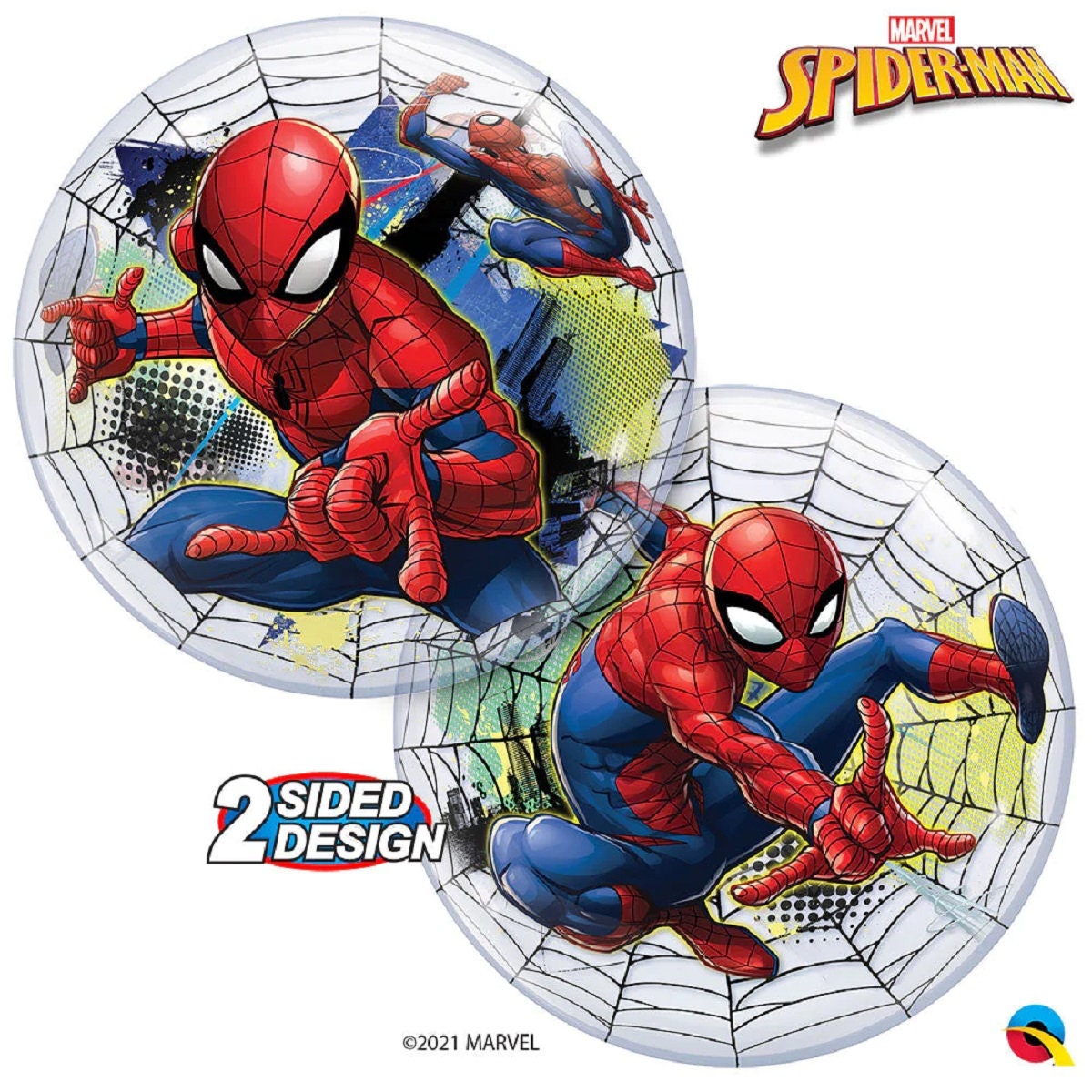 22" Bubble Marvel's SPIDER-MAN web slinger - Anagram Licensed | Ultimate Spider-Man Balloon | Spiderman Birthday Party | Spider-Man Party