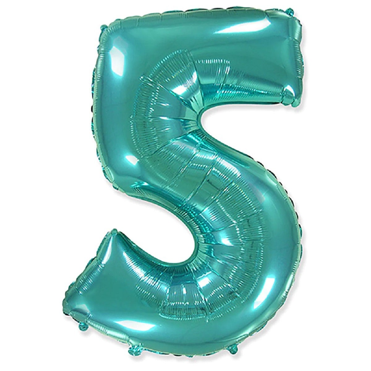 Giant 42" Teal Number Foil Balloon: Birthday Party Decor