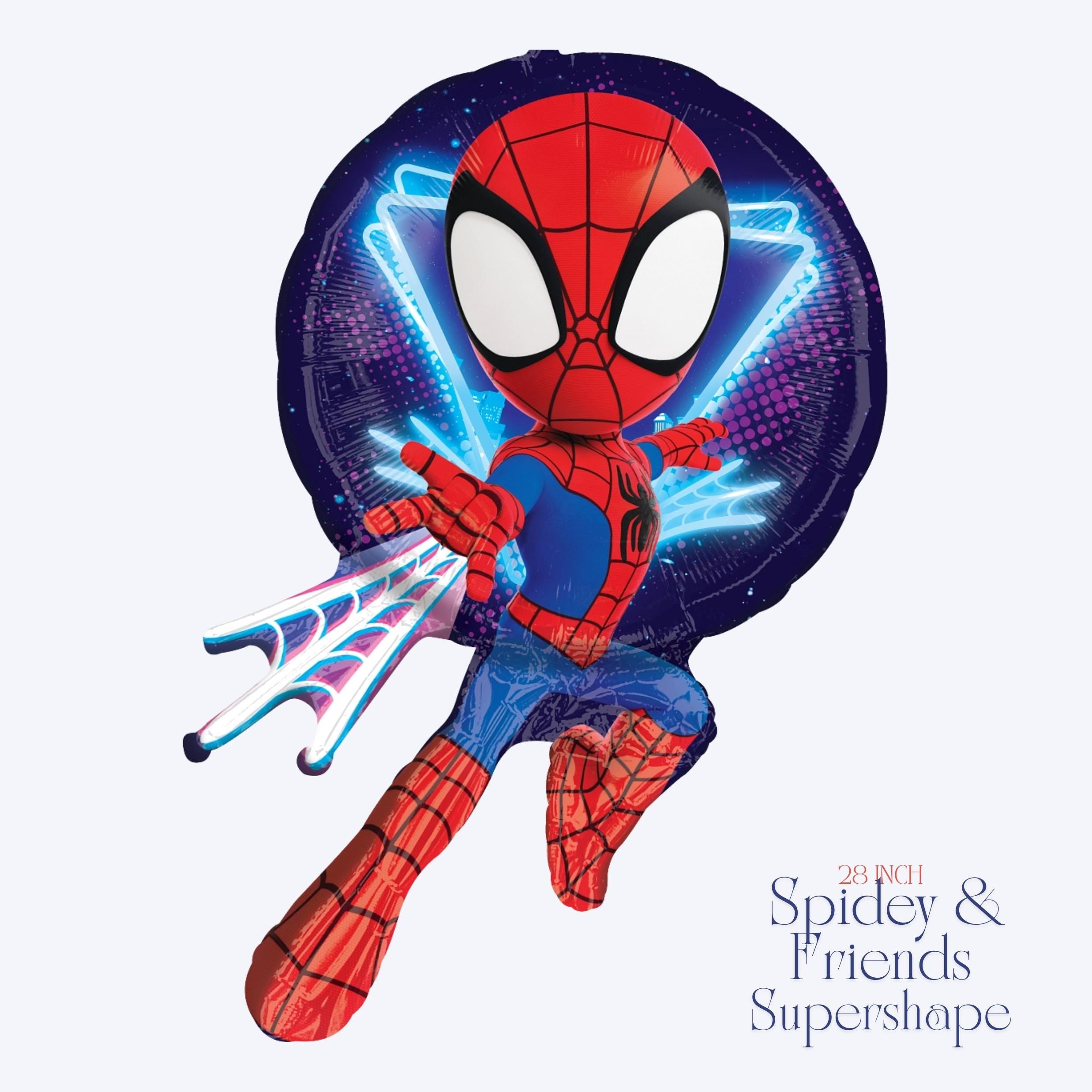 Spidey and Friends Balloon Bouquet | Spidey Balloons & Birthday Decorations | Superhero Party Balloons | Kids Superhero Party Supplies