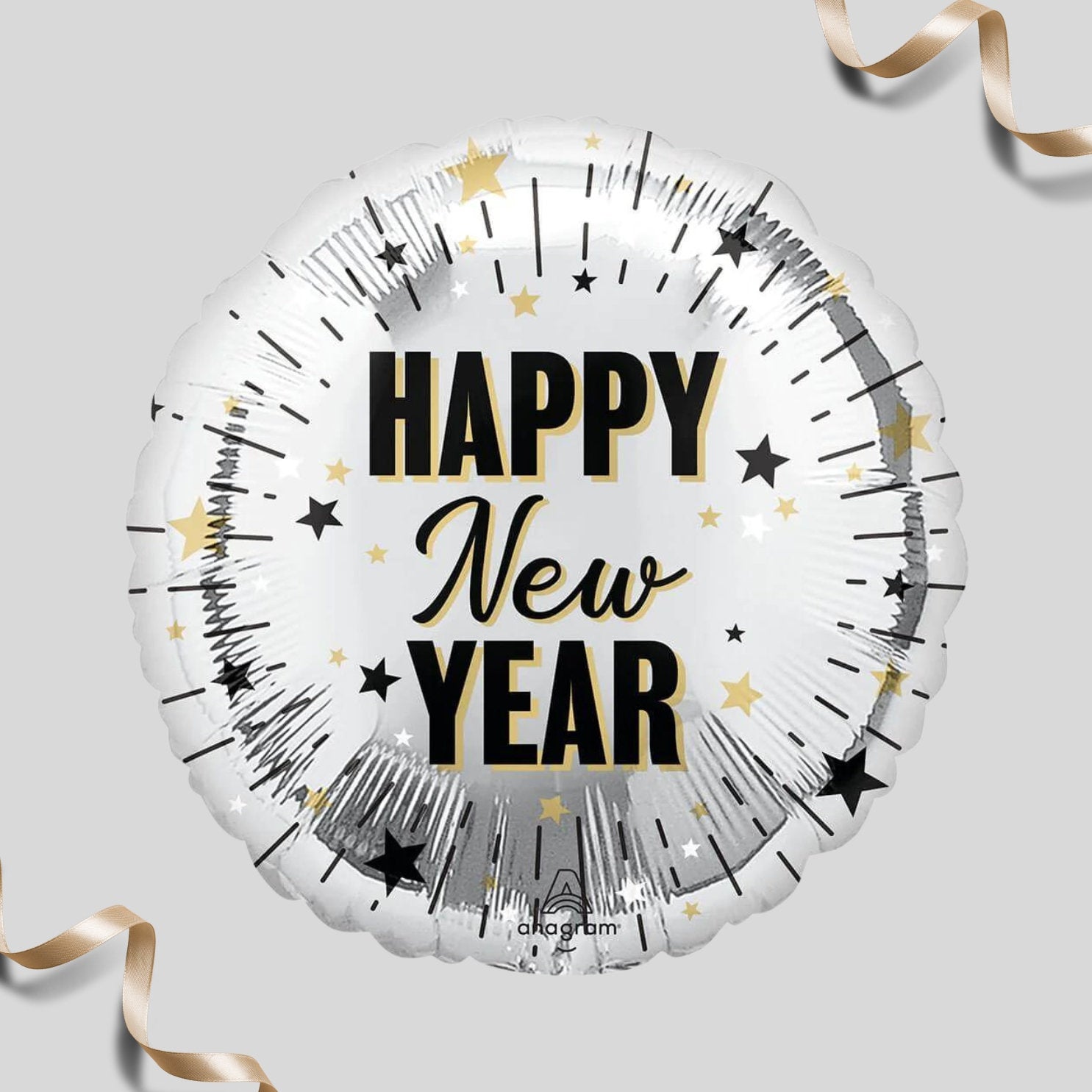 Happy New Year Foil Balloons: 2024 Party Decor