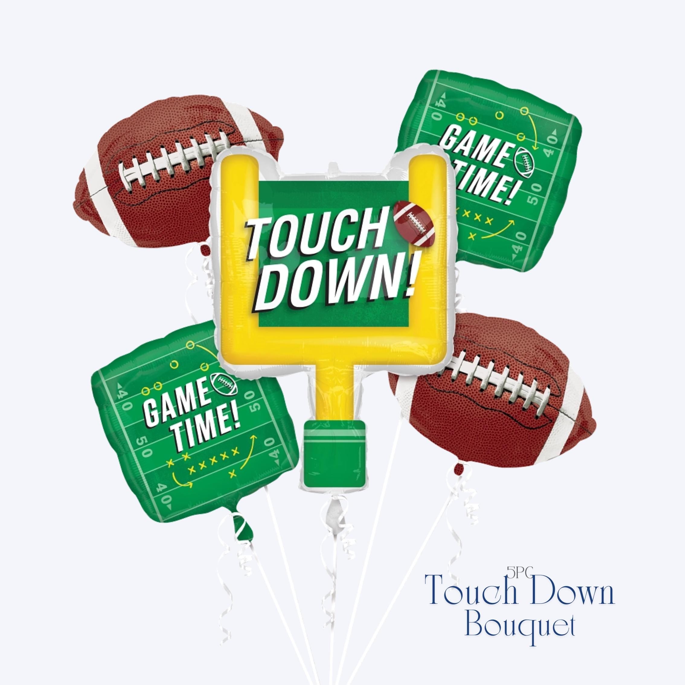 Touchdown Football Balloon Bouquet: Game Day Party Decor