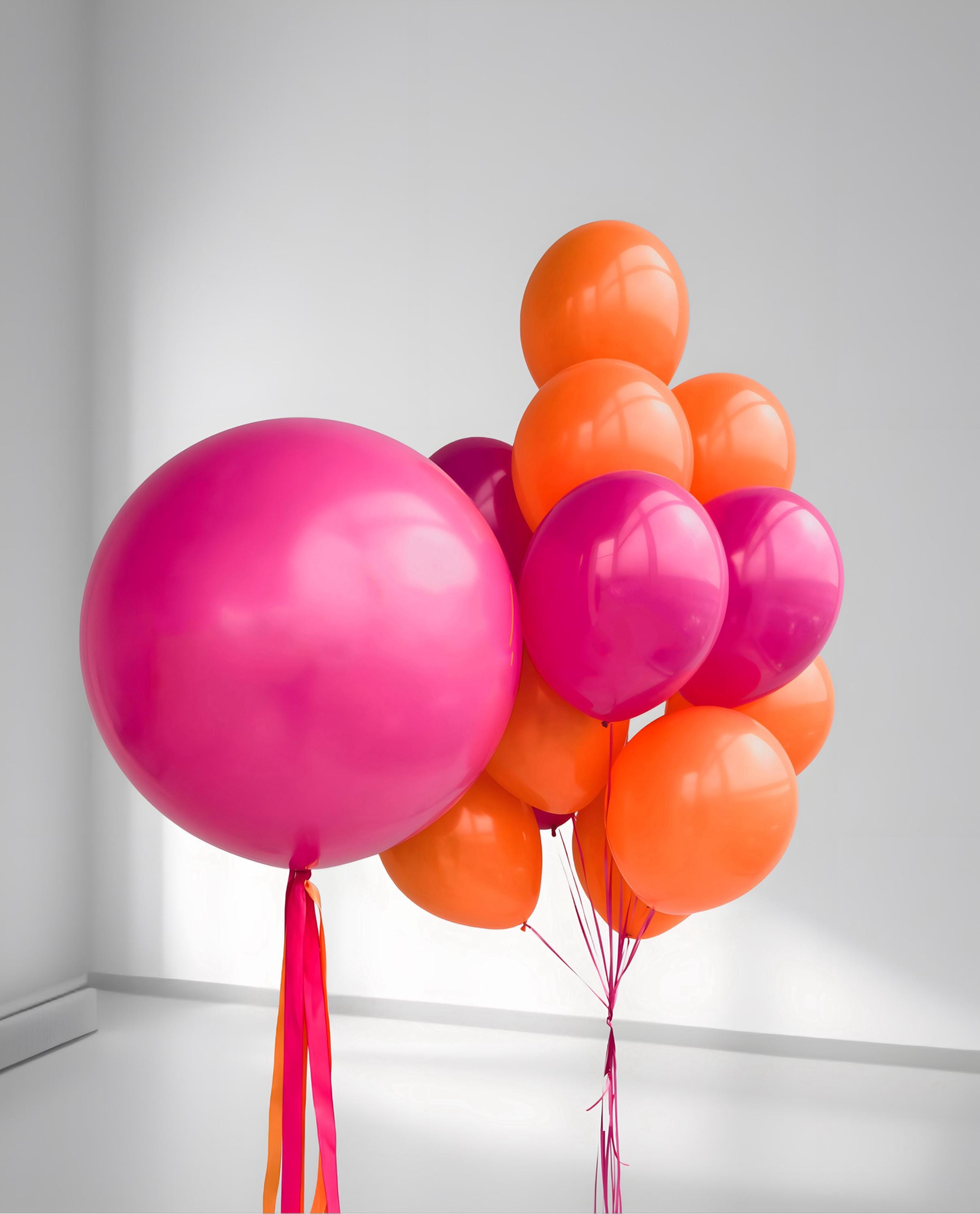 Flamingo Party Balloons: Pink & Orange Tropical Decorations