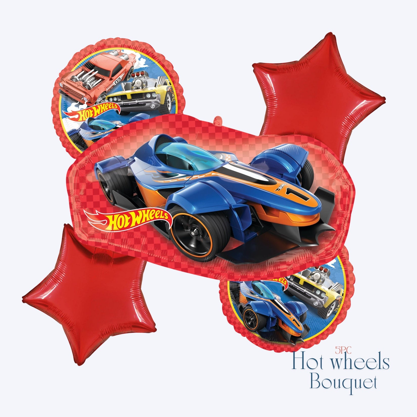 Hot Wheels Balloons - Anagram Licensed | Racing Cars Balloon | Hot Wheels birthday | Hot Wheels party decoration | Boy Birthday Balloons