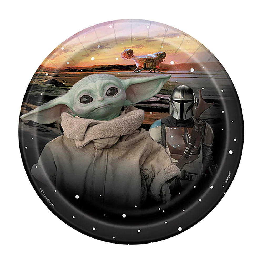 7 inch MANDALORIAN - THE CHILD ROUND DESSERT PLATES (8 PK)