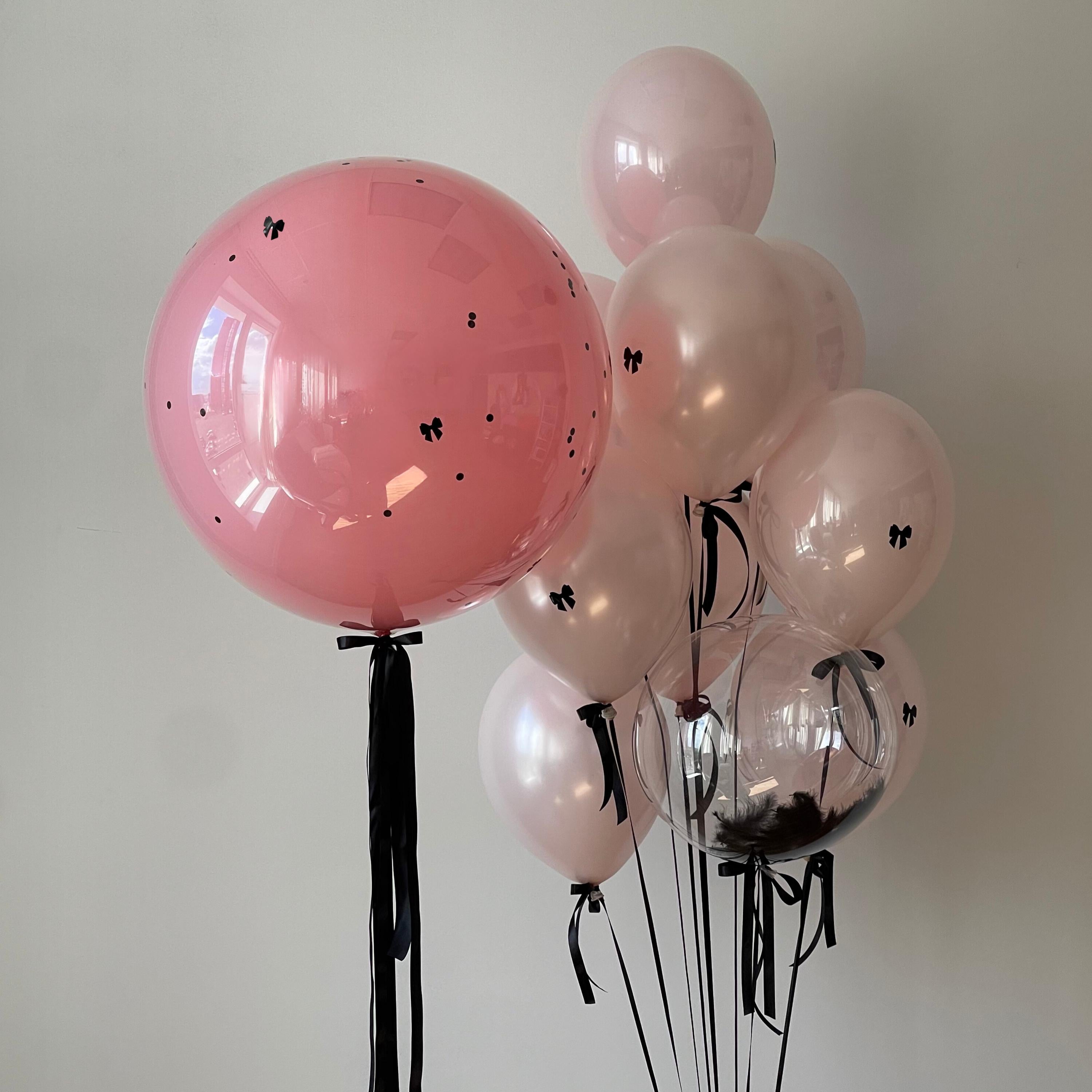 Coquette Bow Balloon Bouquet: Pink Birthday Party Decor