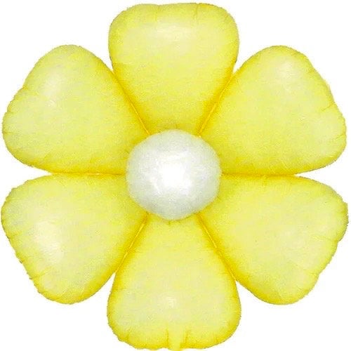 Giant White Daisy Mylar Balloon: Retro Flower Party Decor
