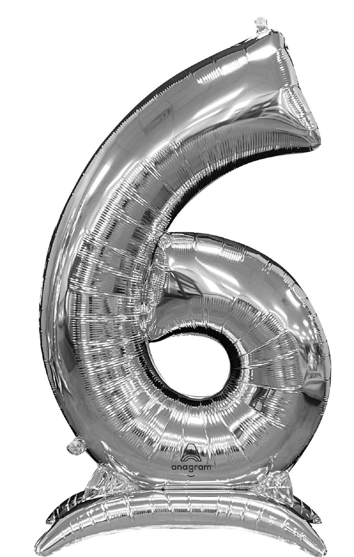 Giant 52" Silver Number Balloon: Milestone Party Decor