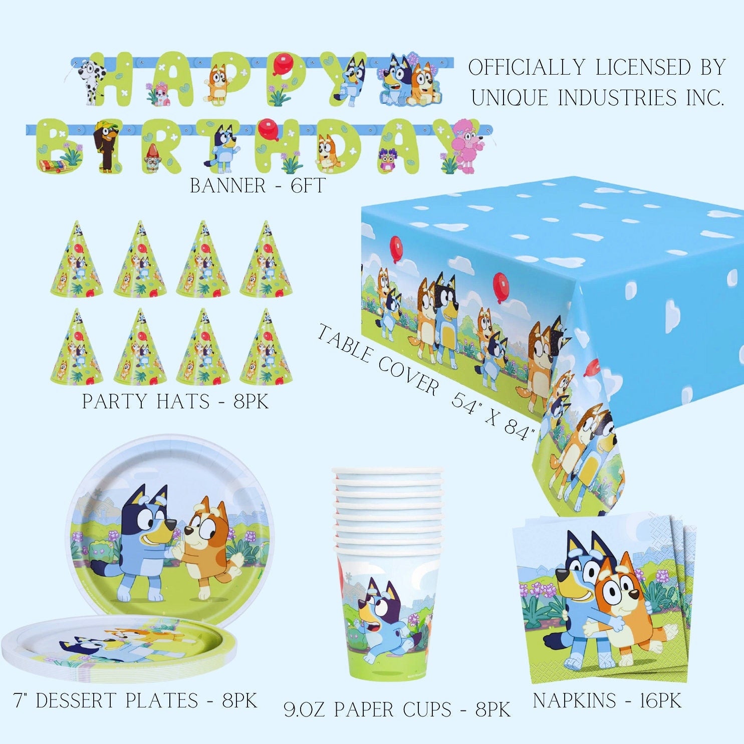 Bluey Birthday Balloons and Party Decorations: Officially Licensed Party Decor
