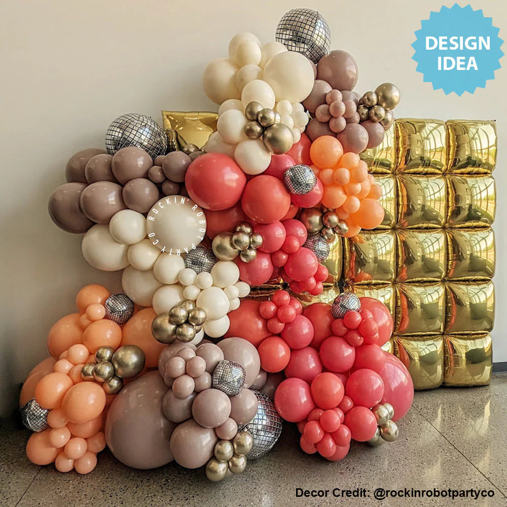 24 inch SQUARED - GOLD & SILVER