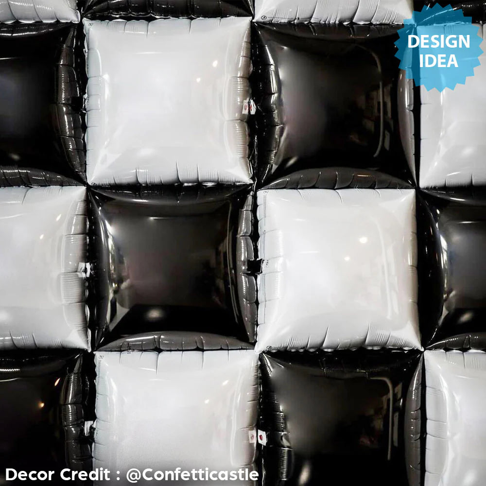 24 inch SQUARED - BLACK & WHITE