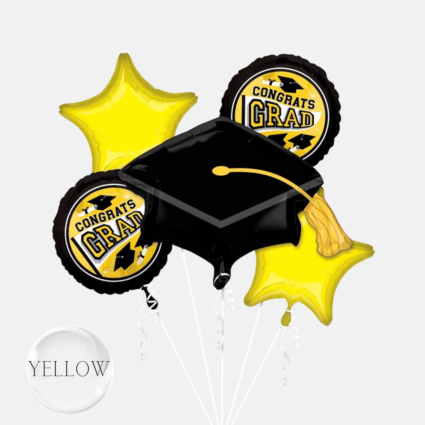 School Colors Graduation Balloons: Mylar Foil Party Decor - Made in USA