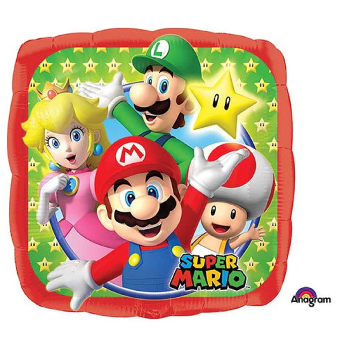 Super Mario balloon - Anagram Licensed | Mario Bros party decorations |  Super Mario party supplies | Boys birthday Party