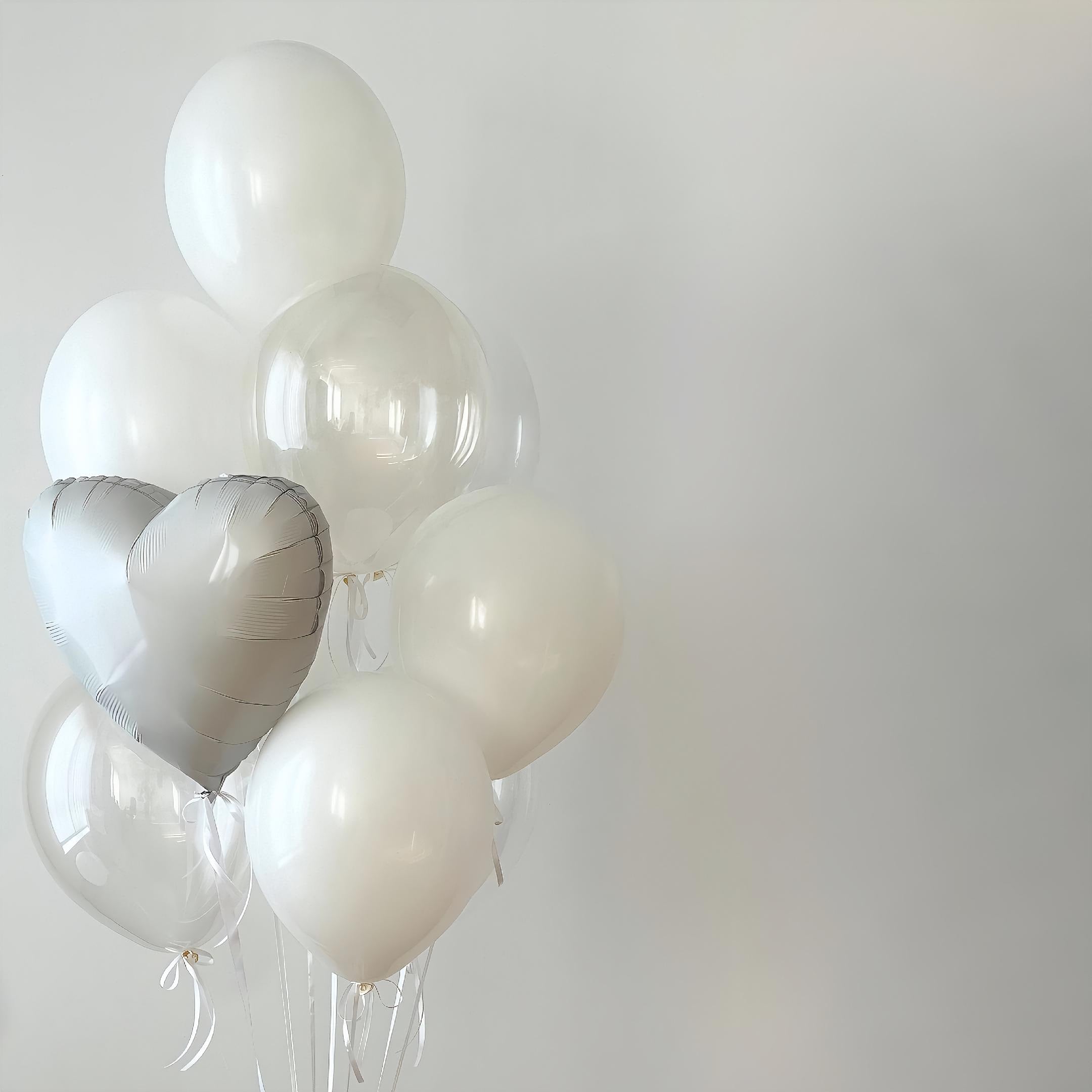 White Bow Balloon Bouquet: Coquette Party Decor