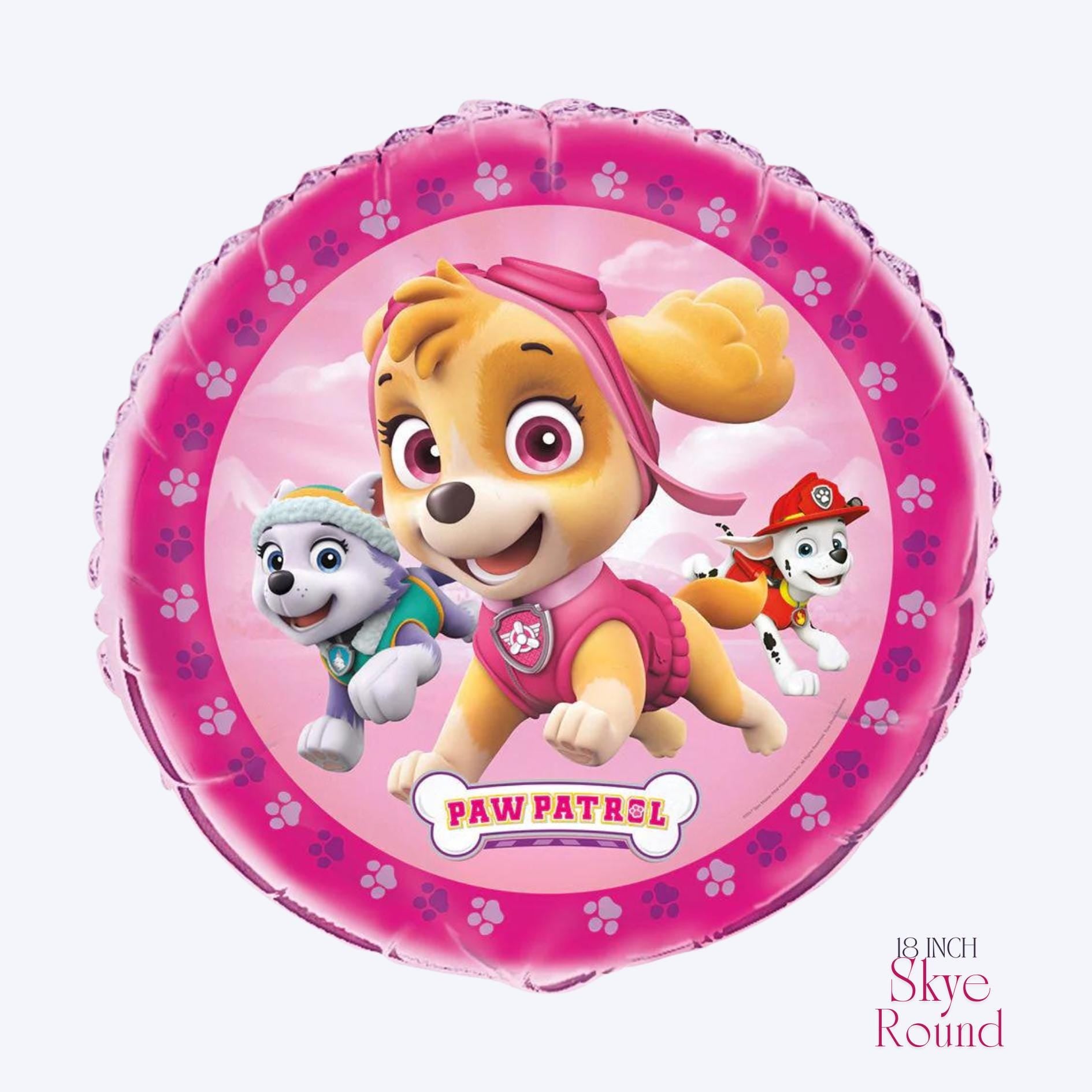 Skye PAW Patrol Balloon Bouquet: Girls Birthday Party Decorations