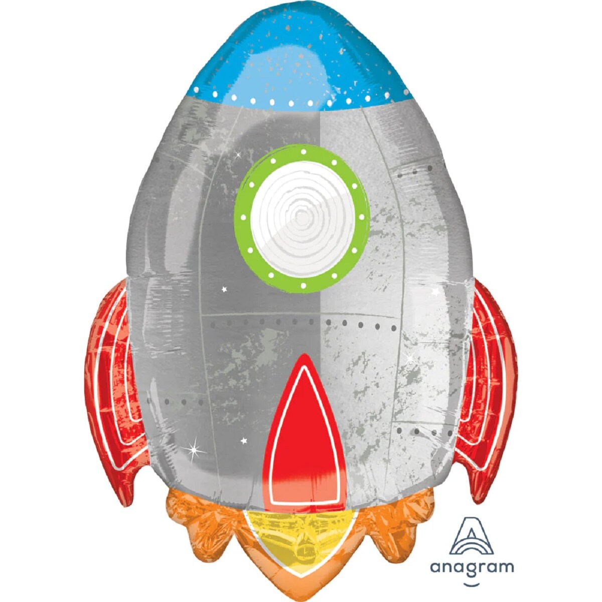 Blast Off Birthday Spaceship Balloon - 29 inch