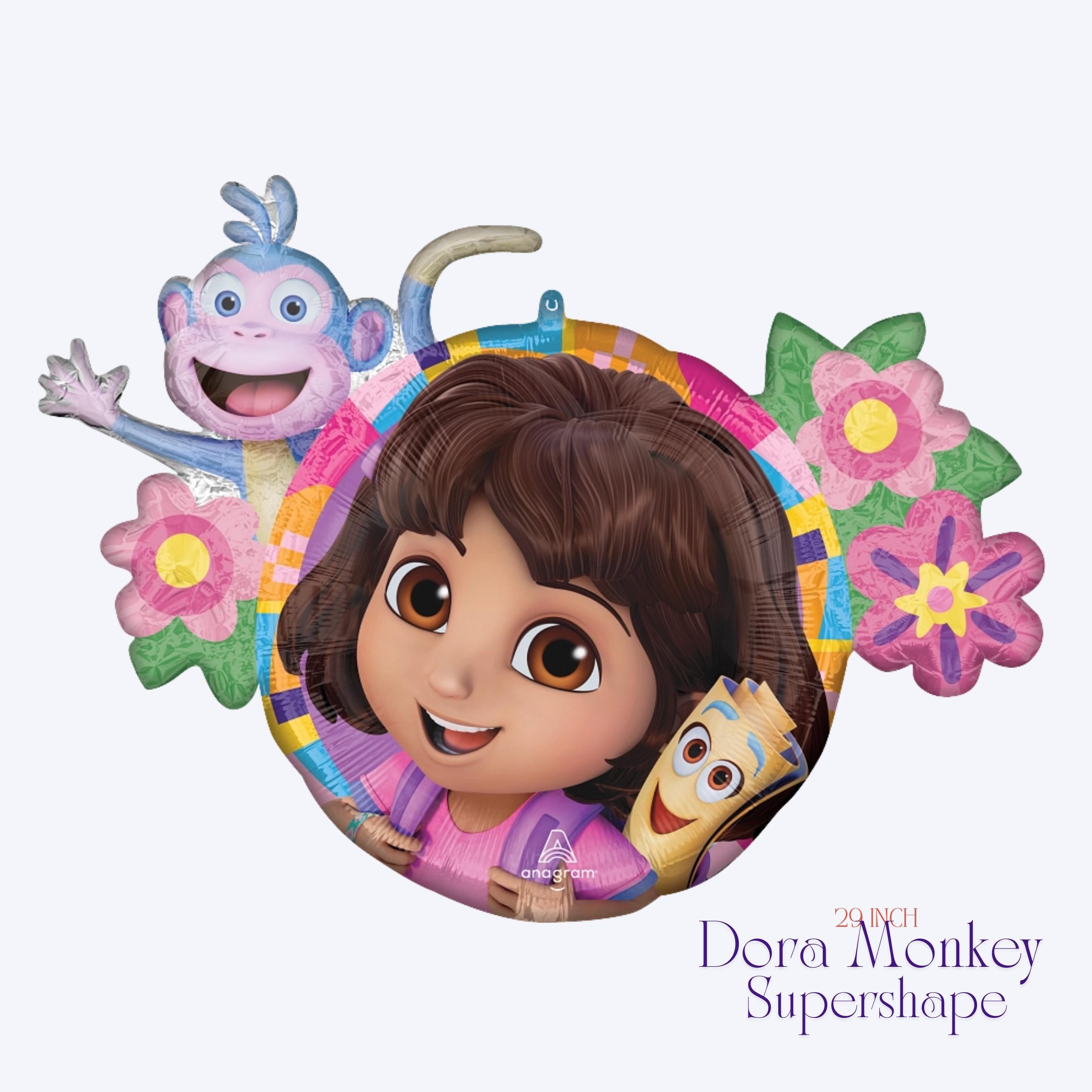 Dora the Explorer Balloon Bouquet: Licensed Birthday Party Decor
