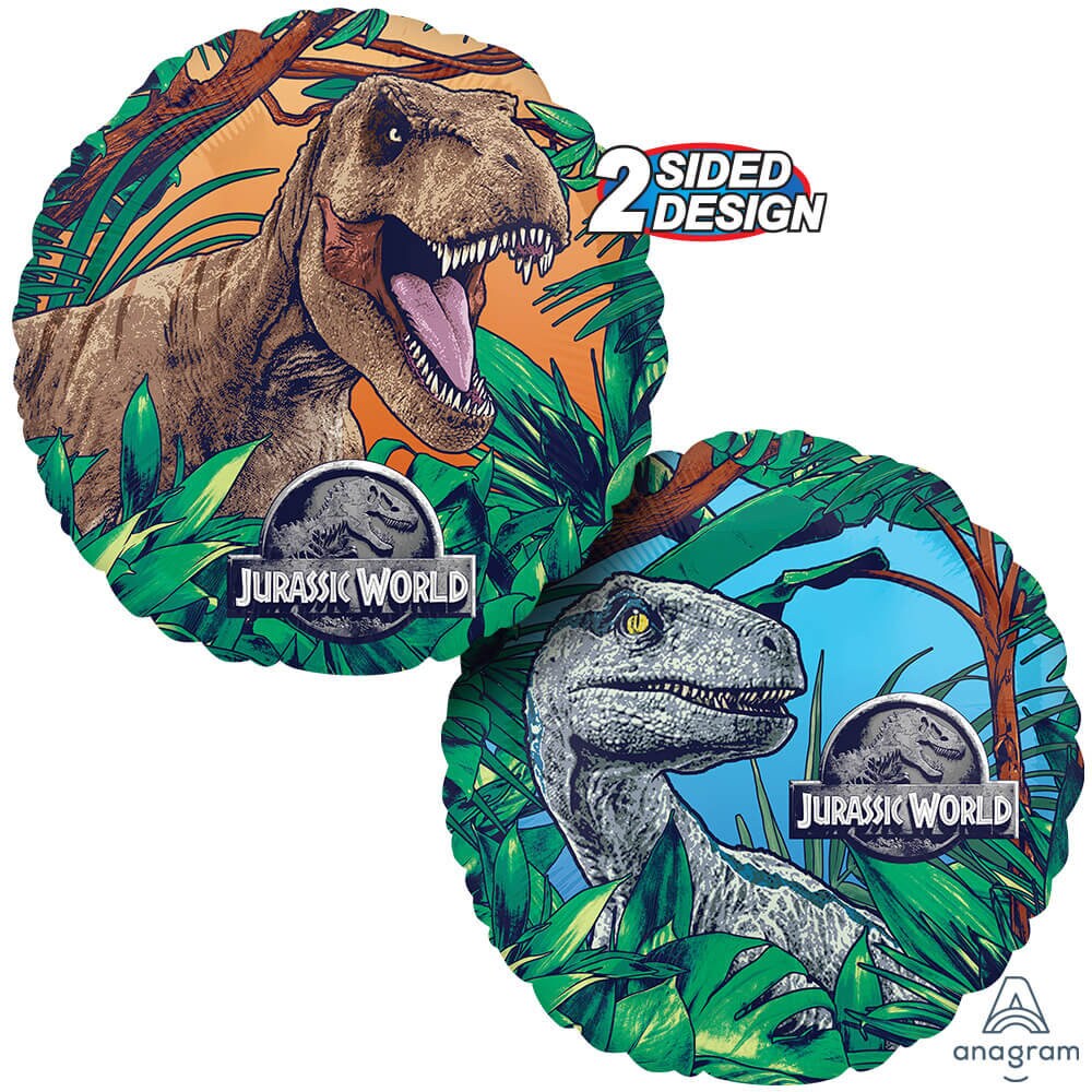 Jurassic World Dominion Balloons - Anagram Licensed | Jurassic World Foil Balloon Bouquet, 5pc | Dinosaur decorations | Dinosaur birthday