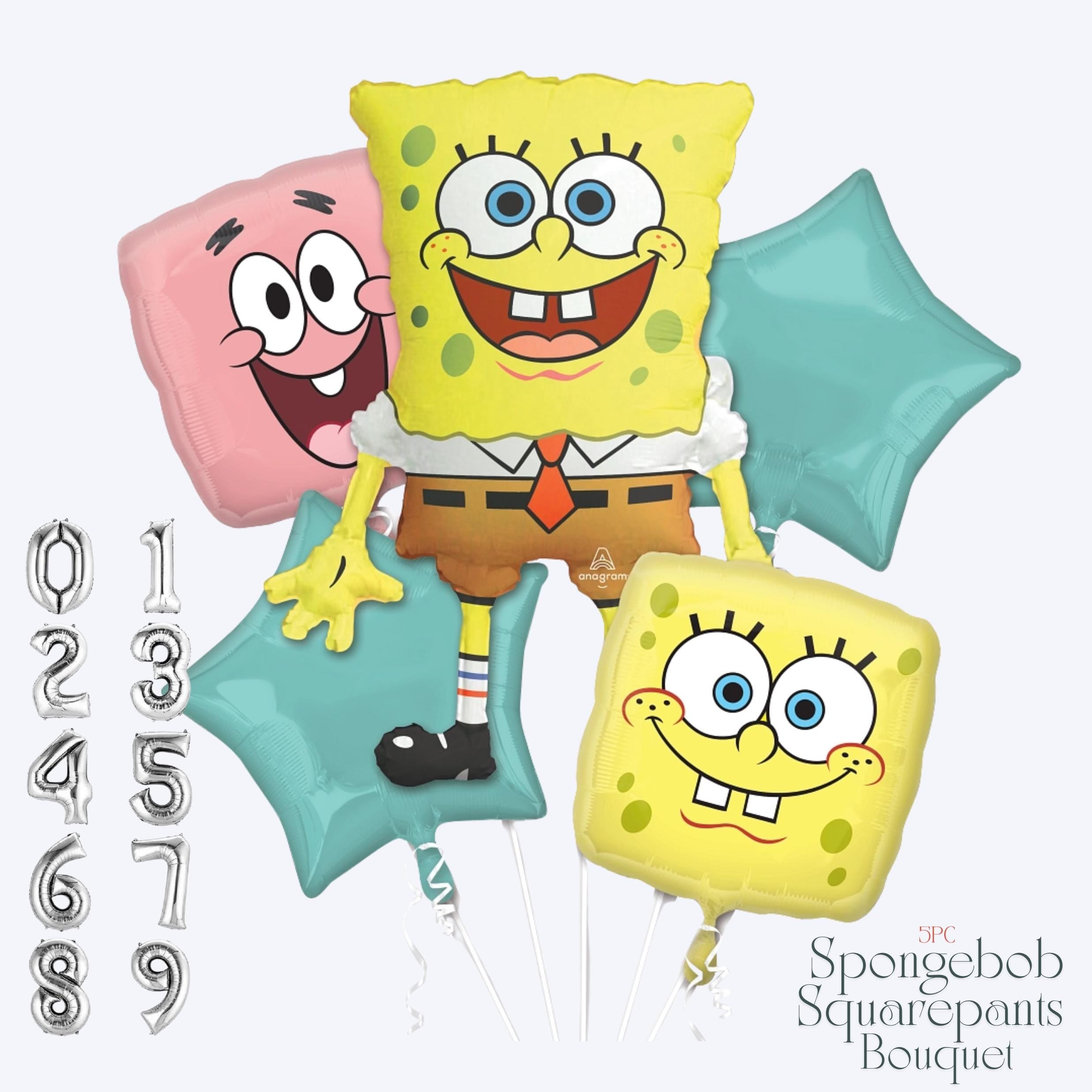 SpongeBob SquarePants Balloon Bouquet: Under the Sea Birthday Party Decor