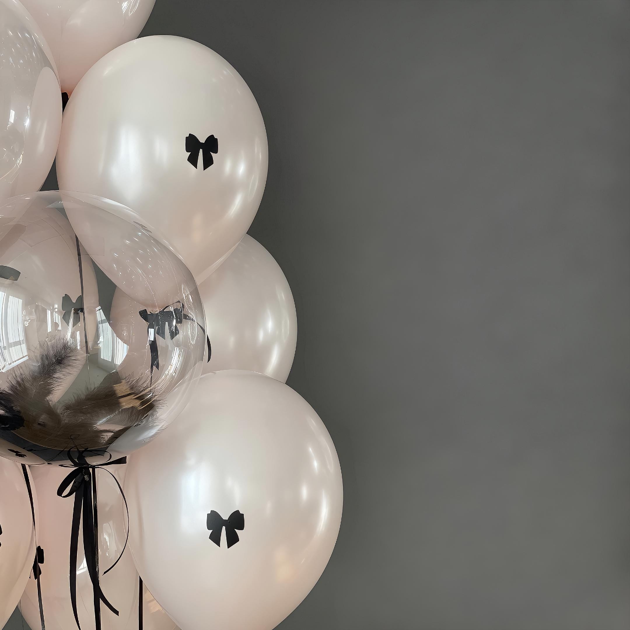 Custom Bow Balloons: Coquette Birthday Party Decor