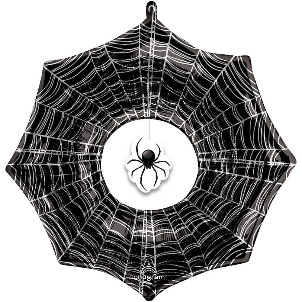Creepy Spider Web Balloon: Halloween Party Decor