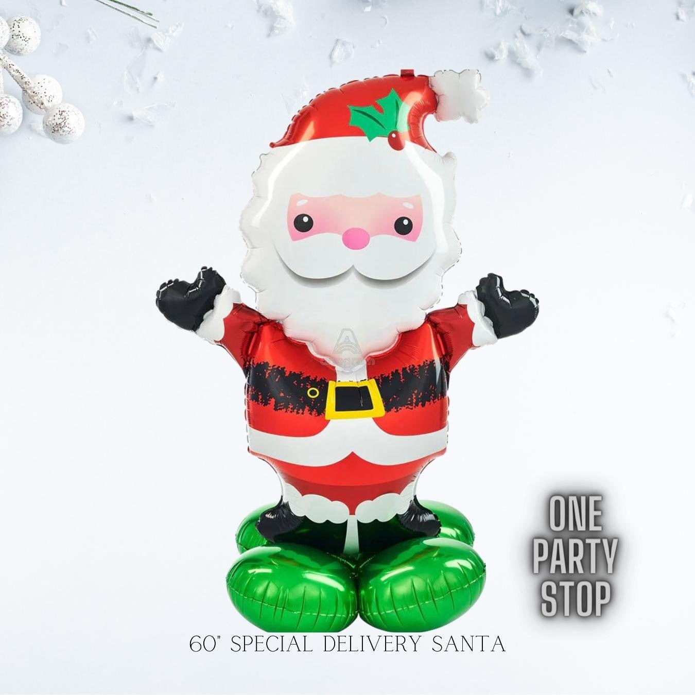 60" Santa Balloon: Special Delivery Christmas Party Decor