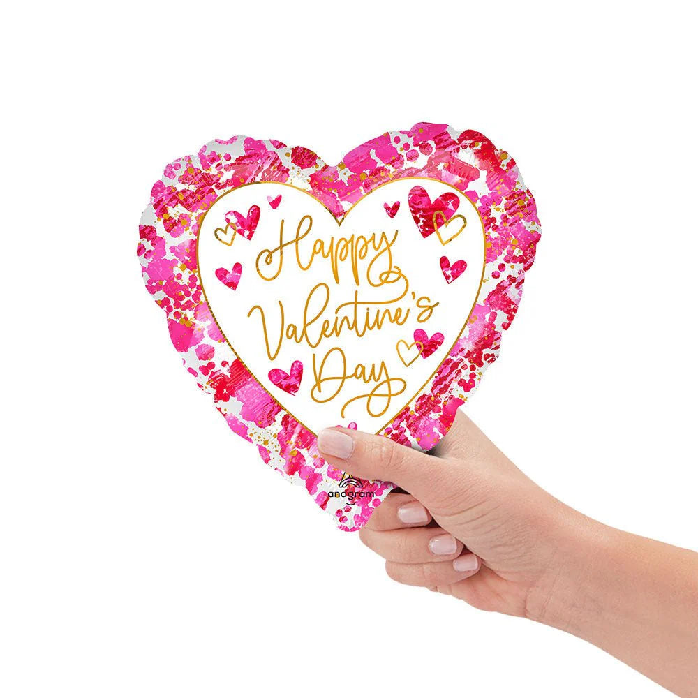 9 inch HEARTFUL VALENTINE'S DAY (AIR FILL ONLY)