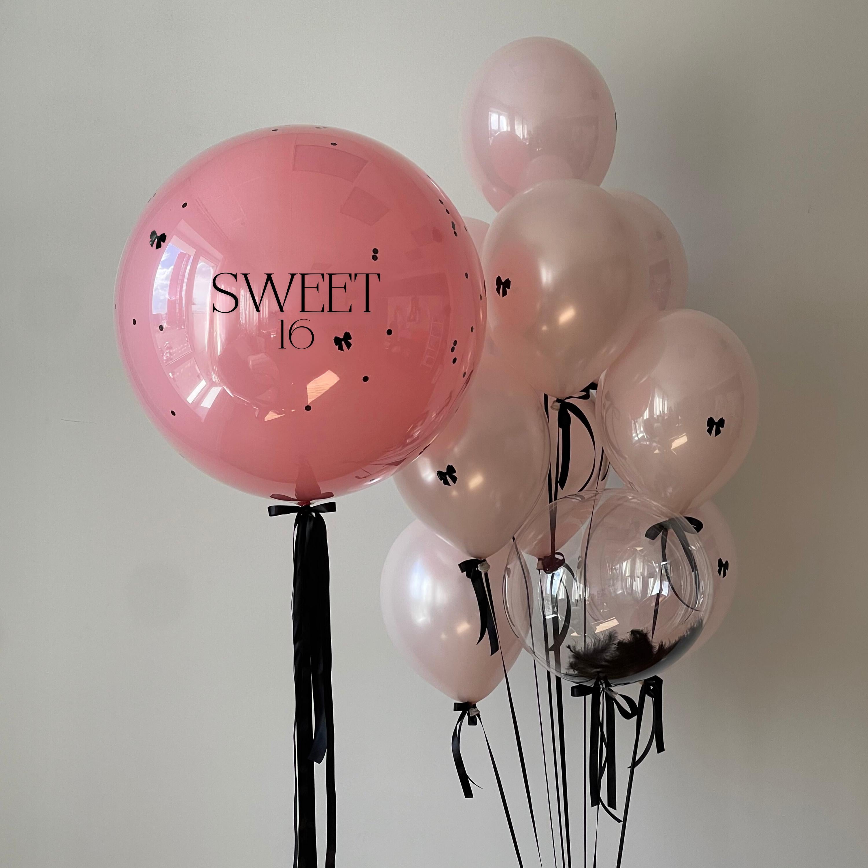 Coquette Bow Balloon Bouquet: Pink Birthday Party Decor