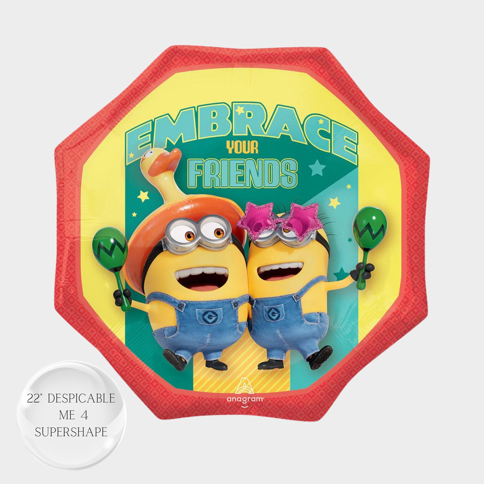 Despicable Me 4 Minions Balloon Bouquet - Anagram Licensed