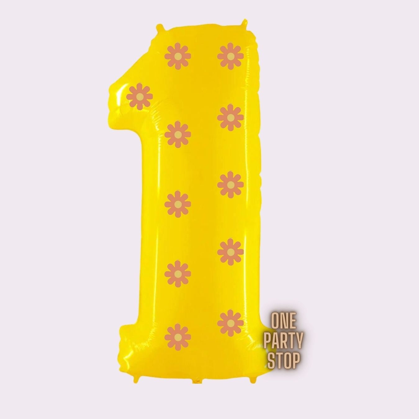 Daisy Number Balloon Bouquet: Groovy Birthday Party Decor