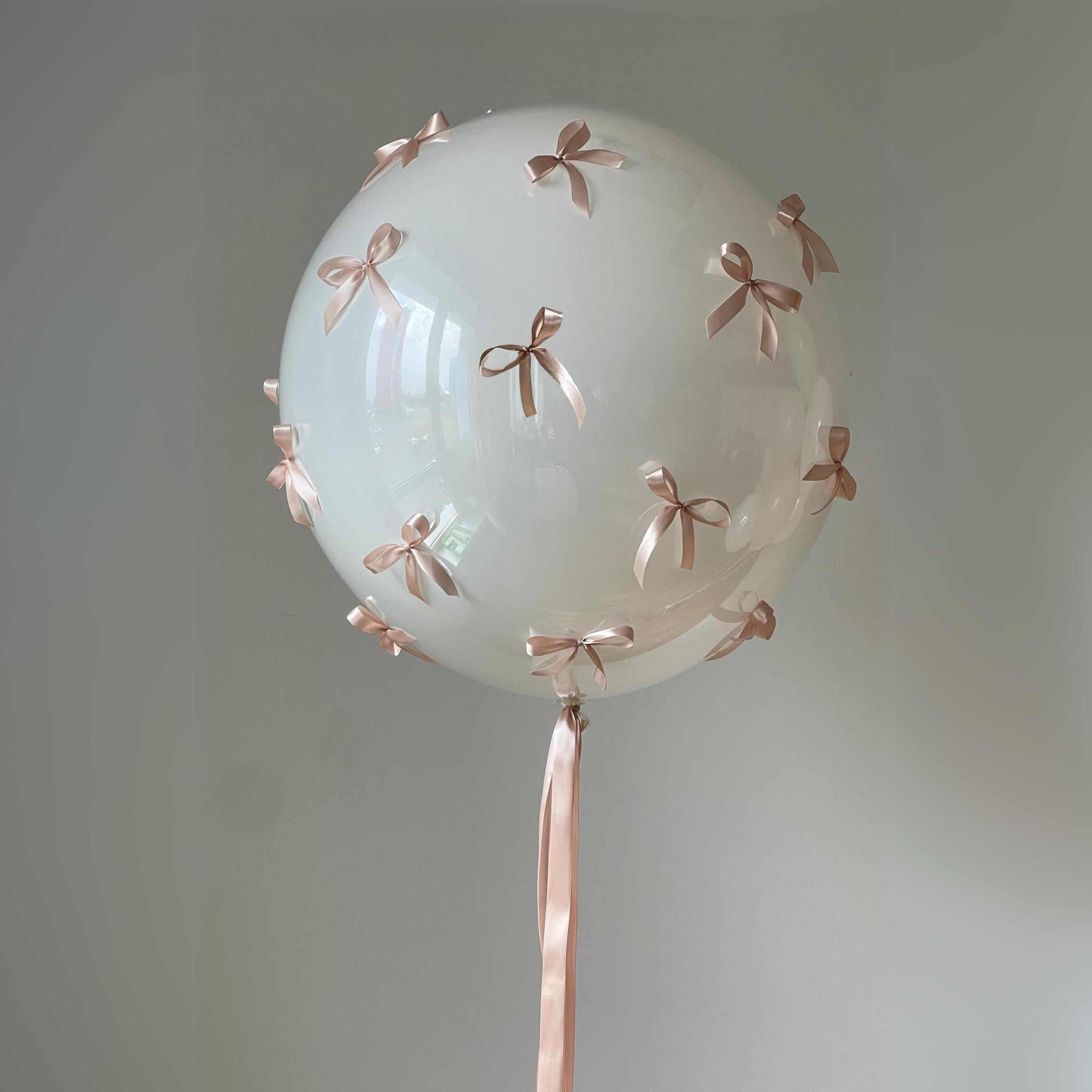 Bow Themed Balloons DYI | Trending Balloons | Nude Bow Birthday | Coquette trend | Romantic Balloon Bouquet | Bow Trend Birthday