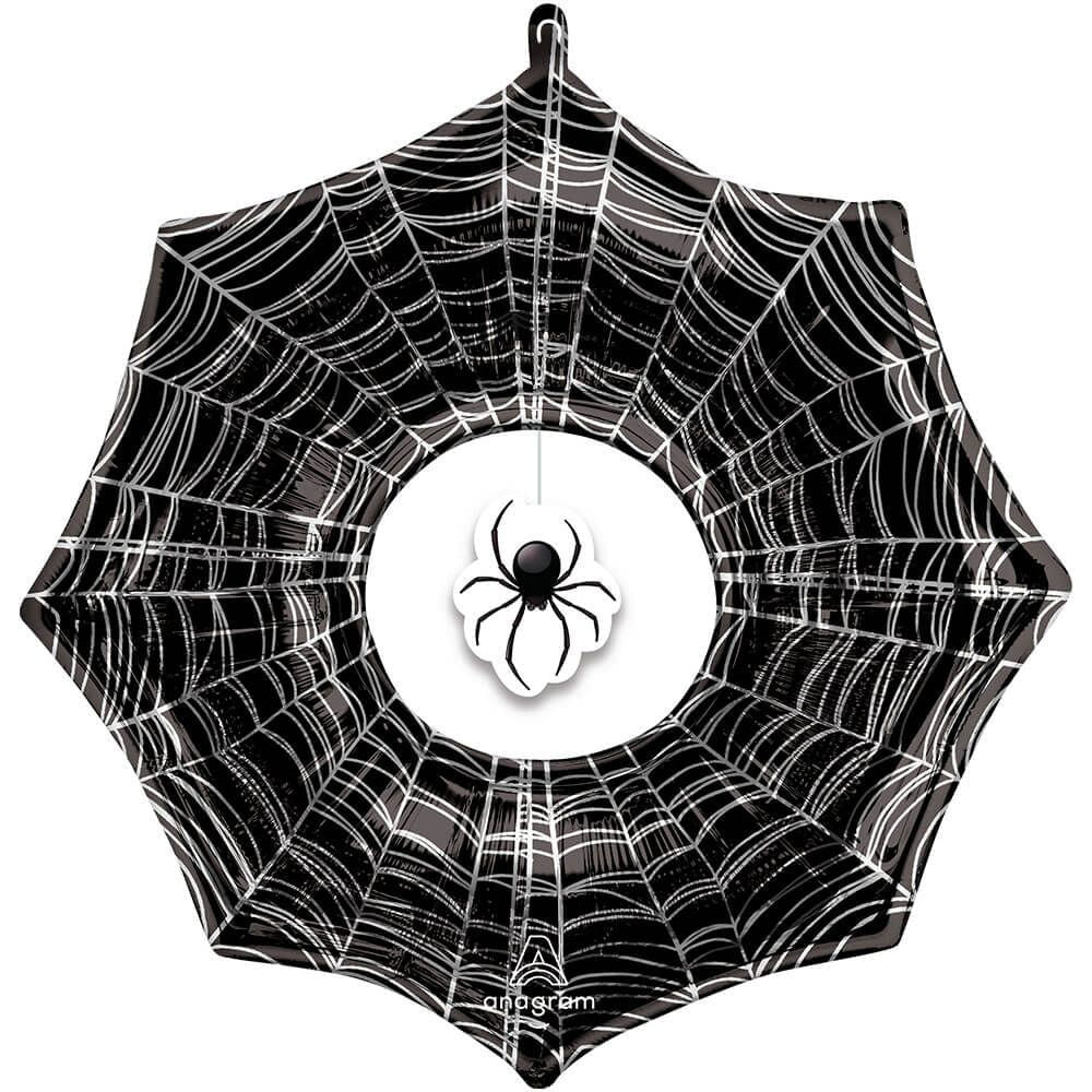Glitter Spider Halloween Hanging Decoration: Spooky Party Decor