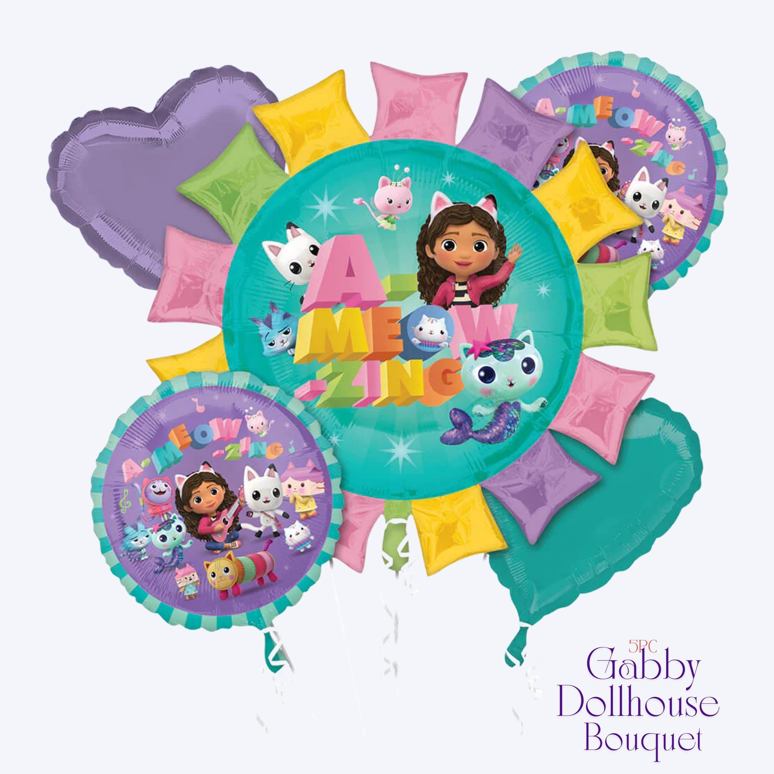 Gabby's Dollhouse Balloon - Anagram Licensed | Gabby Dollhouse decorations | Gabby Dollhouse Backdrop | Gabby's Dollhouse party | Pawtastic