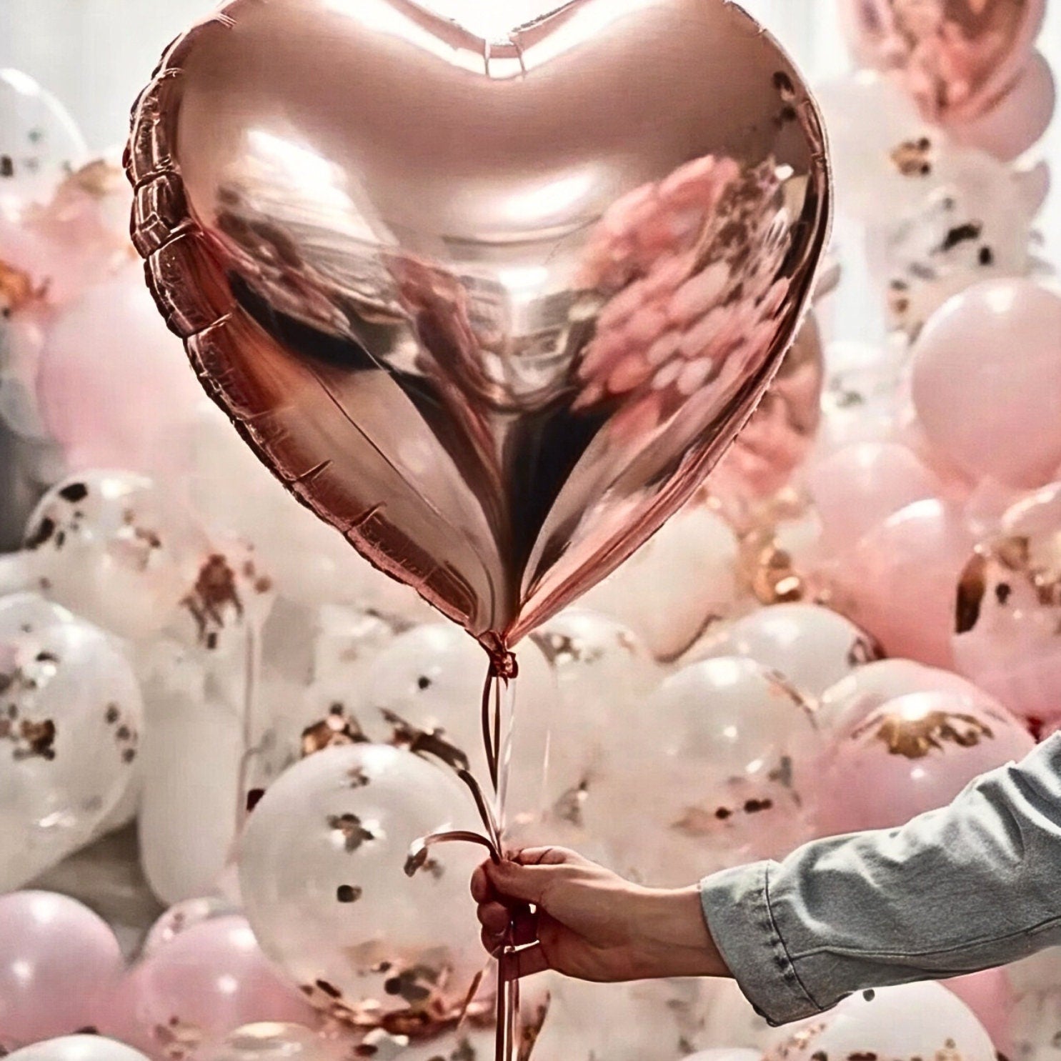 Red Foil Heart Balloons: Valentine's Day, Sweet 16 Decor