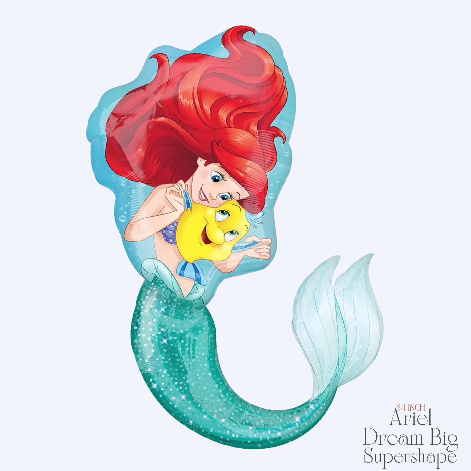 ARIEL DREAM BIG SUPERSHAPE BOUQUET - 4PC
